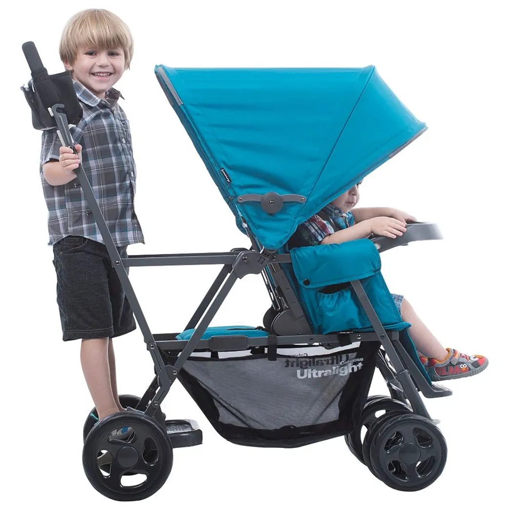 Sit Stand Double Stroller - Black - Image 3