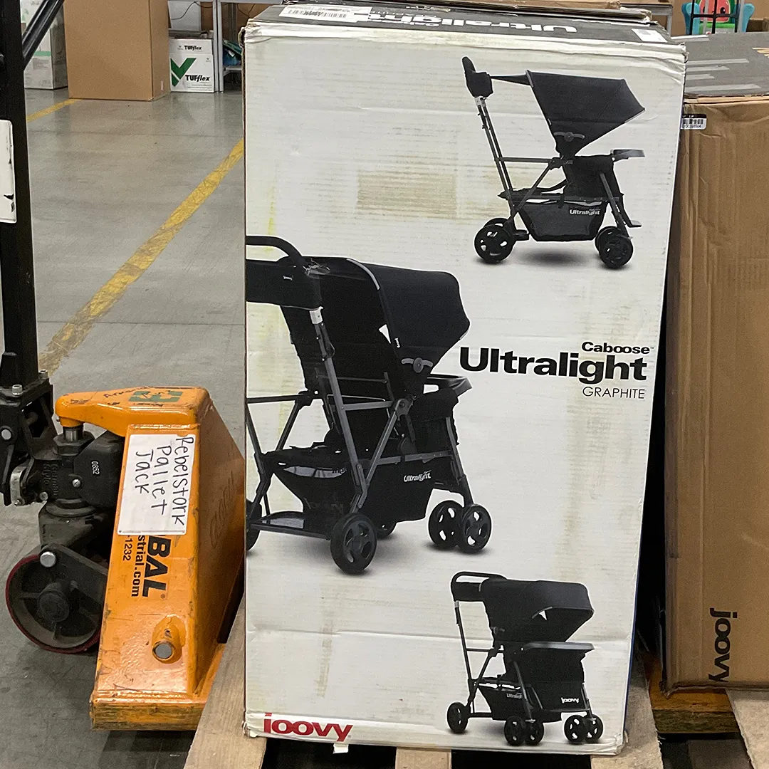 Sit Stand Double Stroller - Black - Image 5