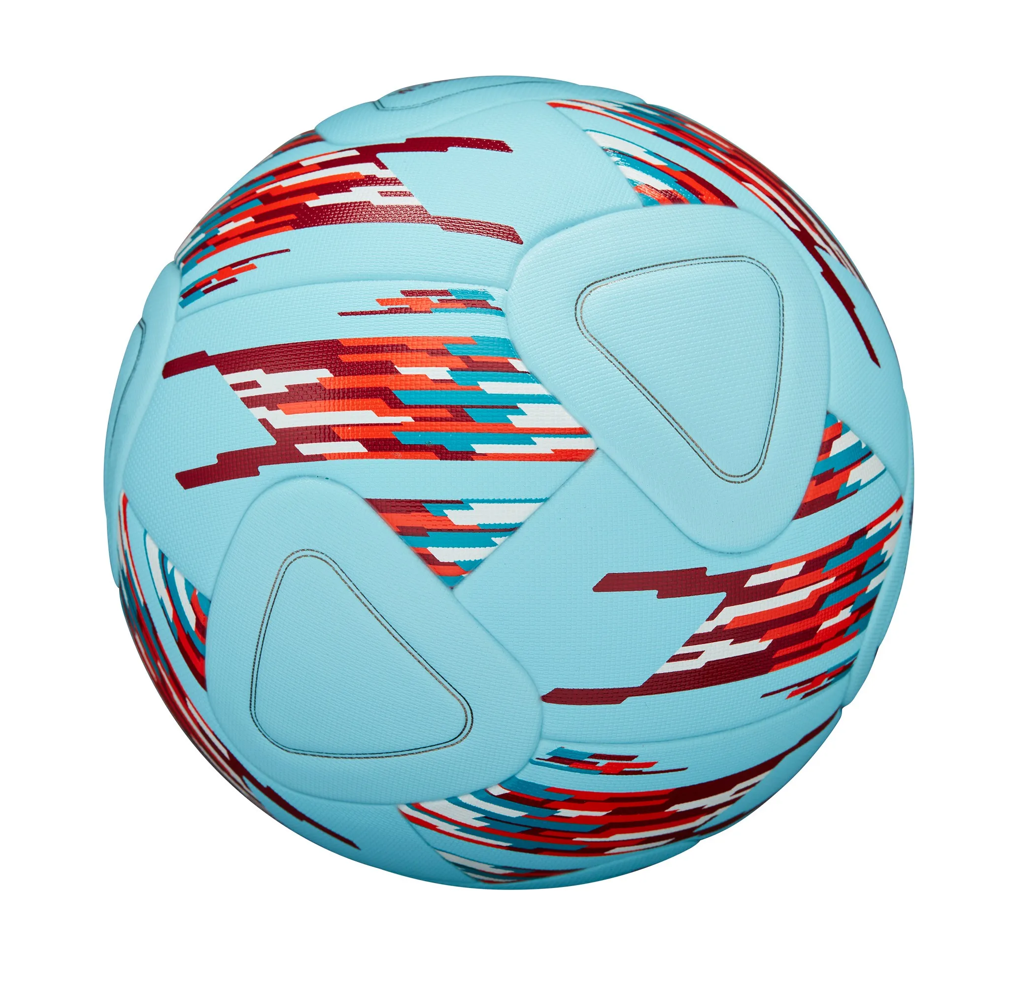 Size 5 Soccer Ball - White/Blue/Red - Image 4