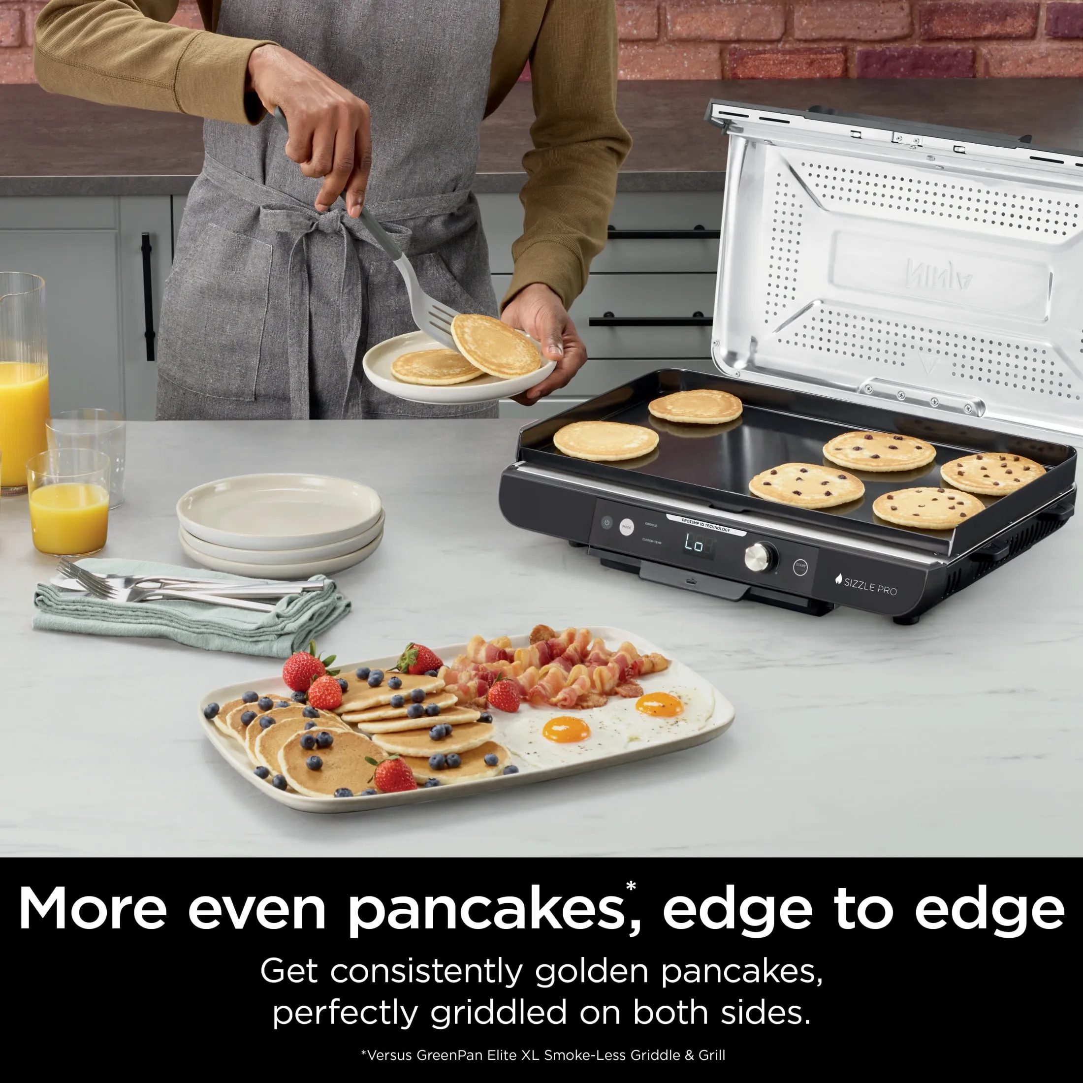 Sizzle Pro XL 20-Inch Indoor Griddle & Grill with ProTemp IQ - GX100 - Image 6