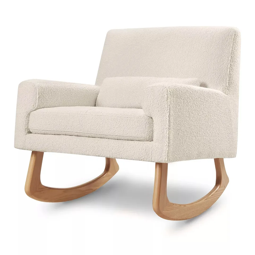 Sleepytime Rocker with Light Legs - Ivory Boucle