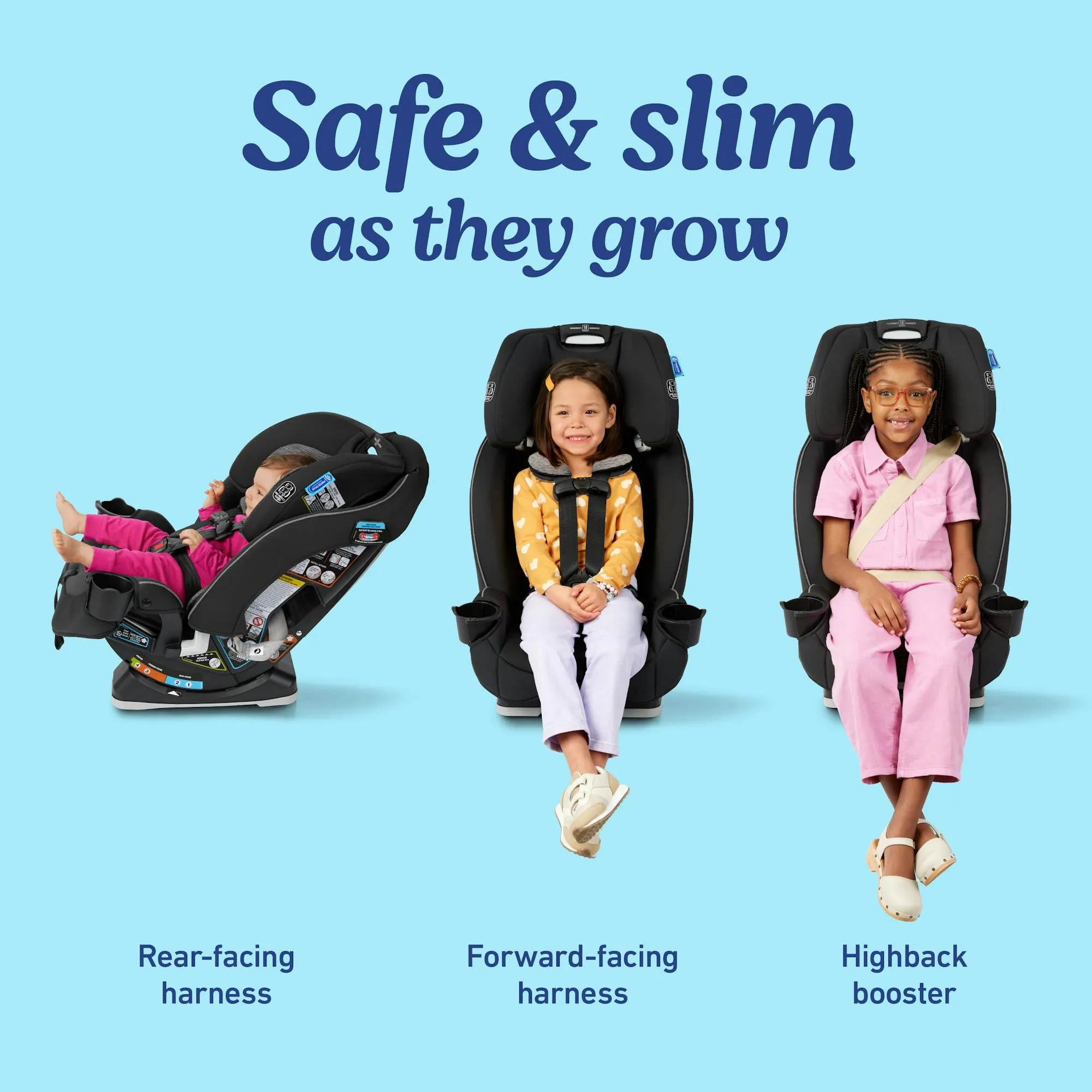 Slimfit 3-in-1 Convertible Car Seat - Sydney - Image 3