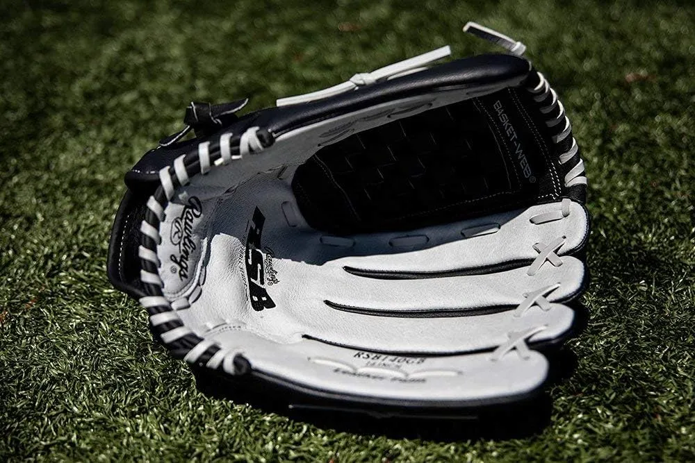 Slowpitch Softball Glove - Black/Gray - Image 4