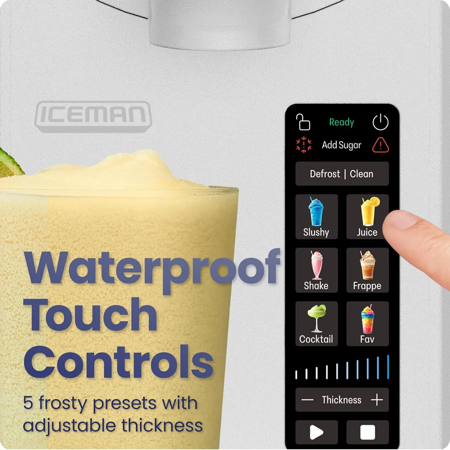 Slushy Maker with Touch Controls - White - Image 4