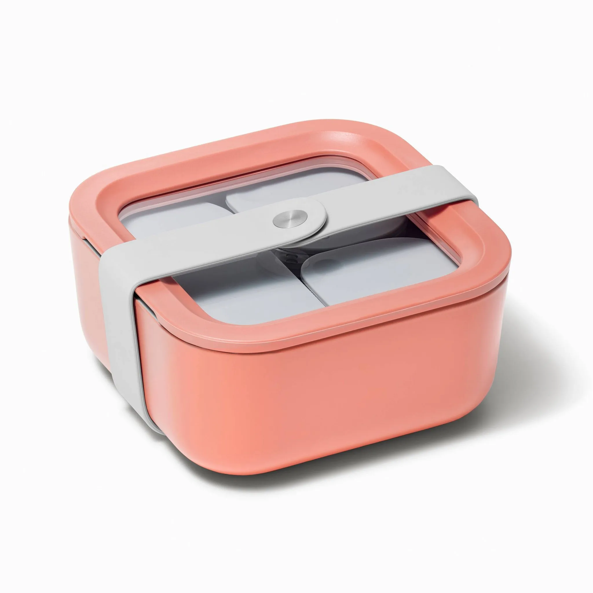 4.4 Cup Small Ceramic Coated Glass Food Storage Container - Perracotta - Image 2