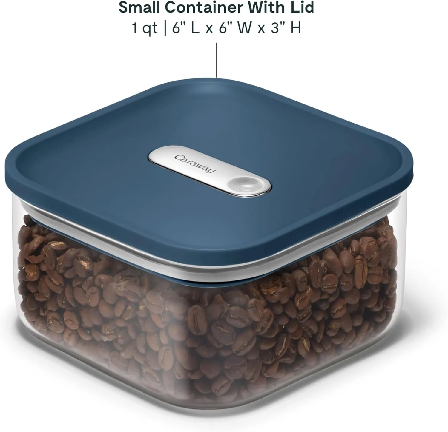 Small Glass Airtight Container - Navy - Image 5