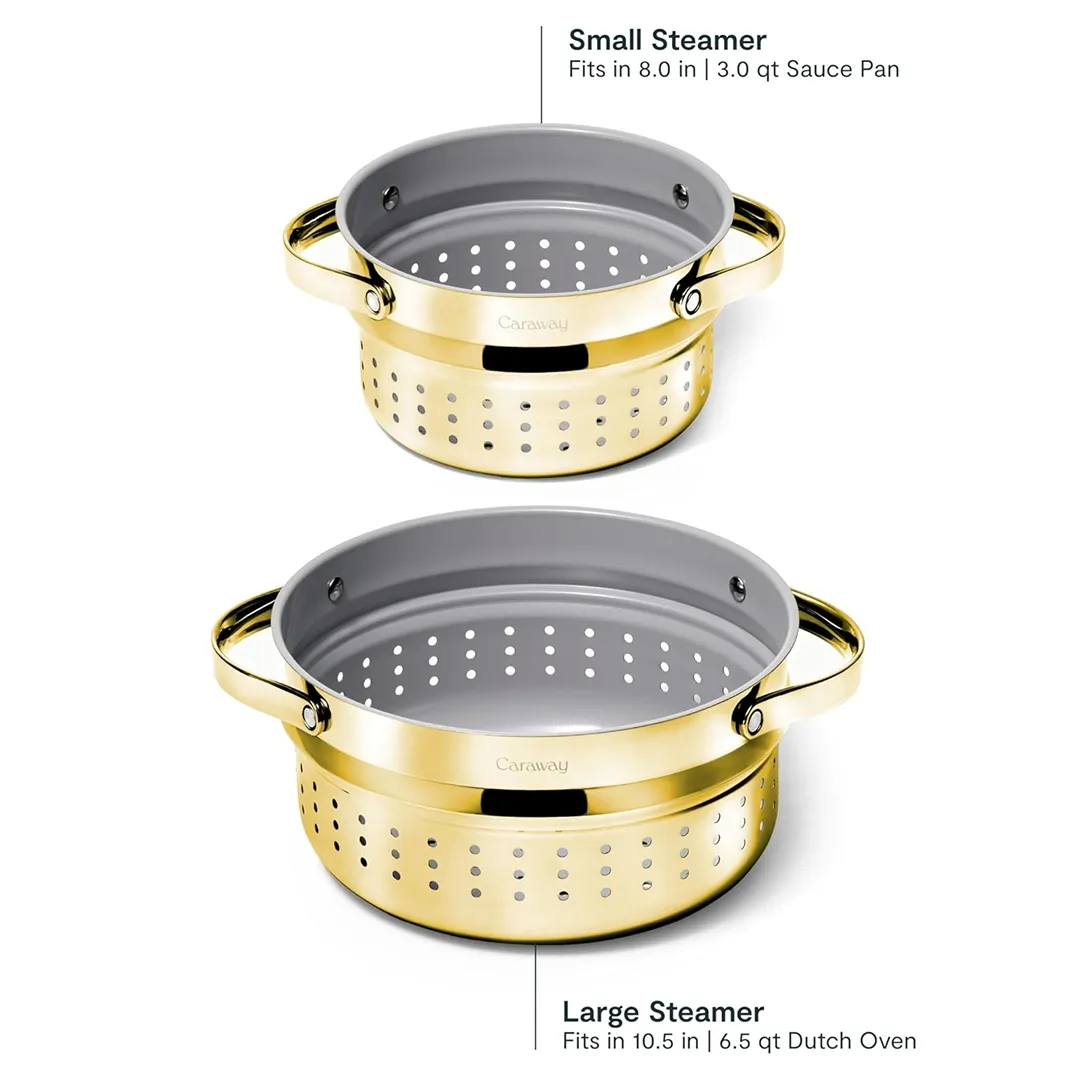 Small & Large Steamer Set - Gold - Image 2