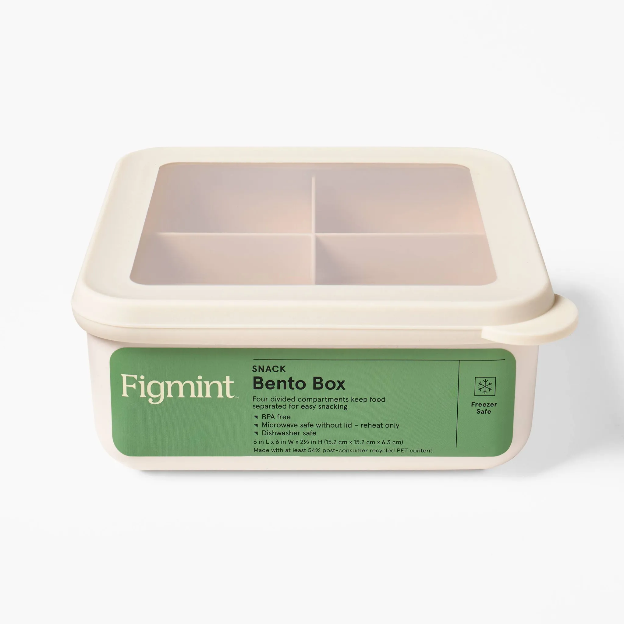 Small Snack Bento Food Storage Container Cream - Image 3