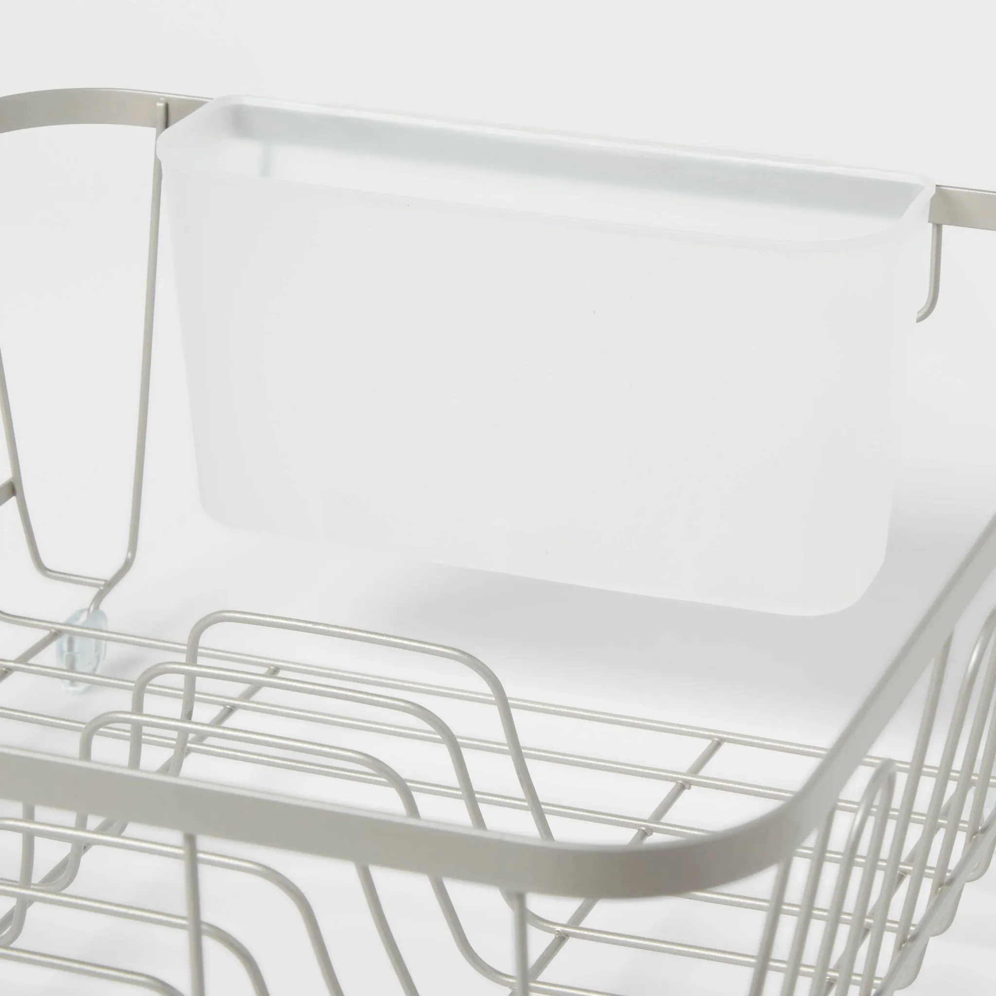 Small Steel Dish Drainer Brushed - Nickel - Image 3