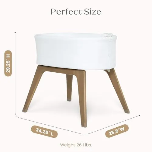 Smart Auto-Glide Bassinet - White/Acorn - Image 2
