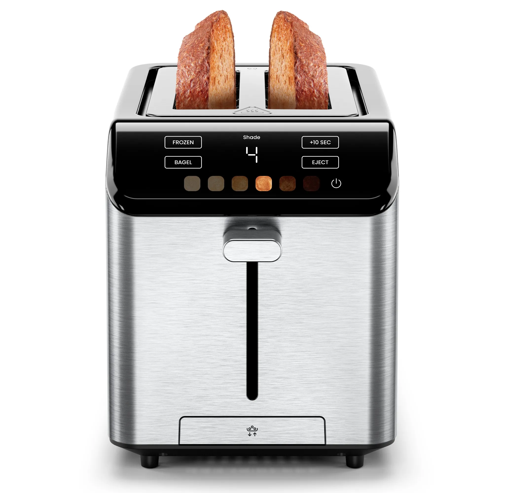 Smart Touch™ 2 Slice Digital Toaster with 6 Touchscreen Shade Settings – Stainless Steel