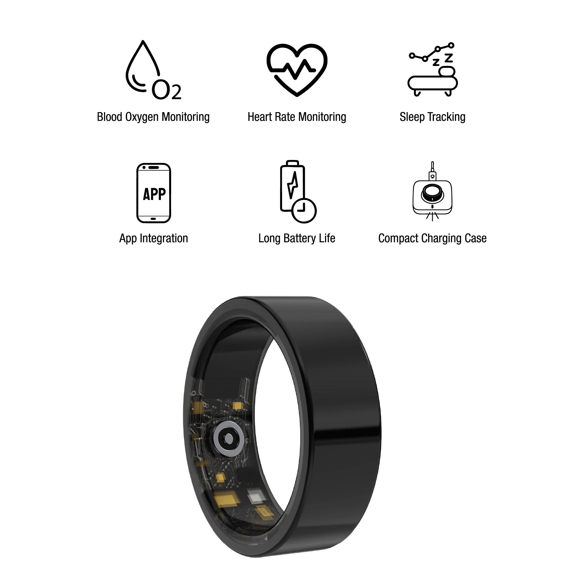 Smart Watch & Wellness Ring Bundle – Bluetooth Calling, Fitness Tracking & 24/7 Health Monitoring - Image 3