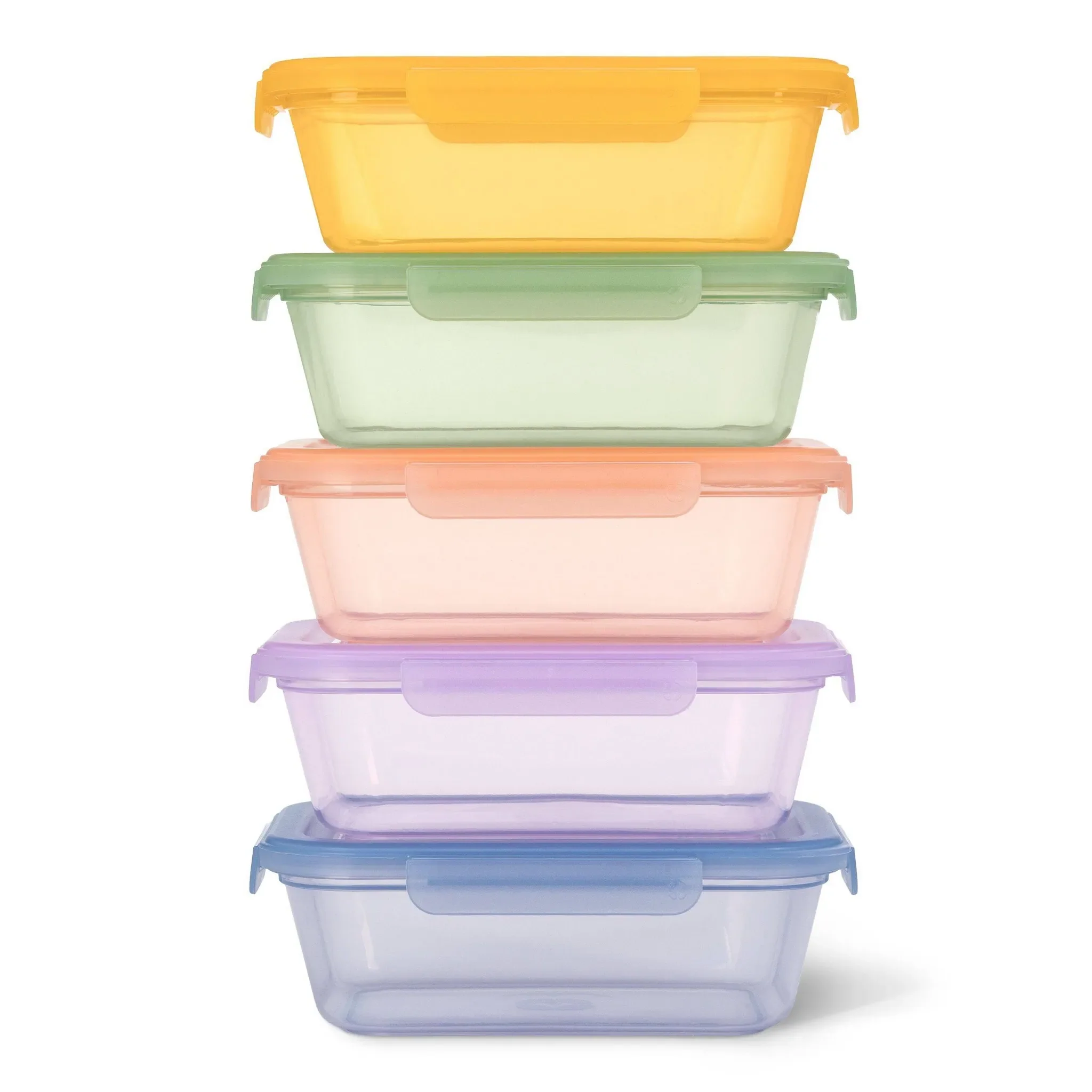 Snap and Nest 4.5c Plastic 10pc Meal Prep Food Storage Container Set