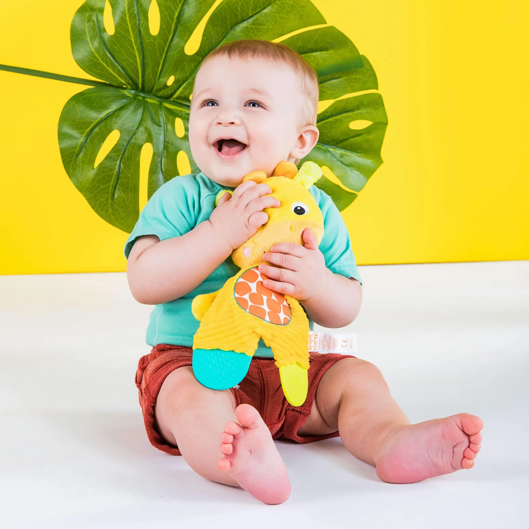 Snuggle Teethe Plush Teething Baby Toy - Giraffe - Image 5