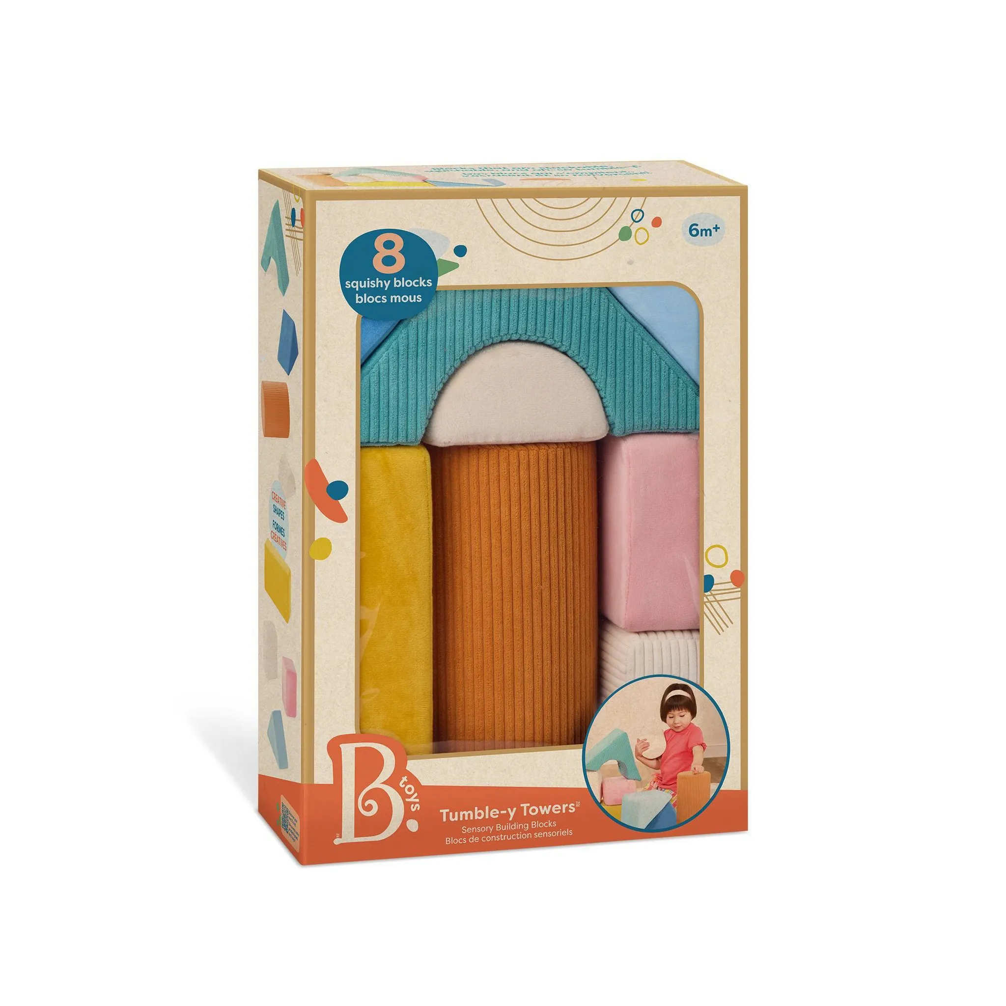 Soft Sensory Baby Blocks for Stacking - Image 8