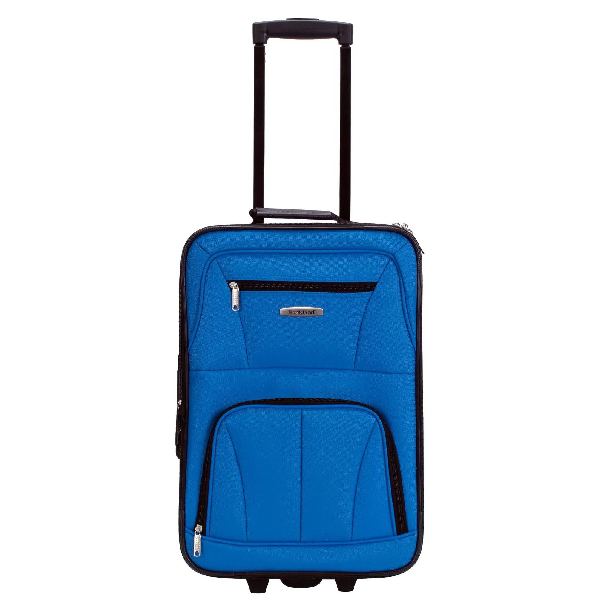 Softside Carry On Luggage Set - Blue - Image 4