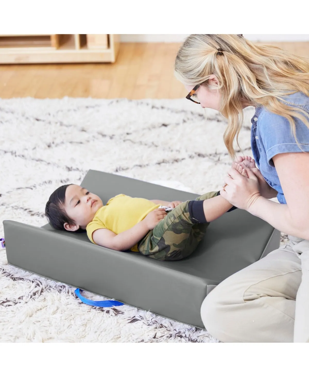 SoftZone Baby Changing Pad, Grey/Light Grey - Image 4