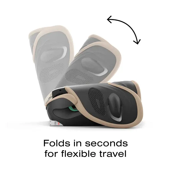 Solution G2 Folding Travel High-Back Booster - Almond Beige - Image 4