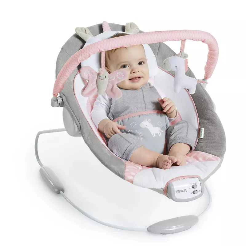 Soothing Baby Bouncer with Vibrating Infant Seat - Flora - Image 5