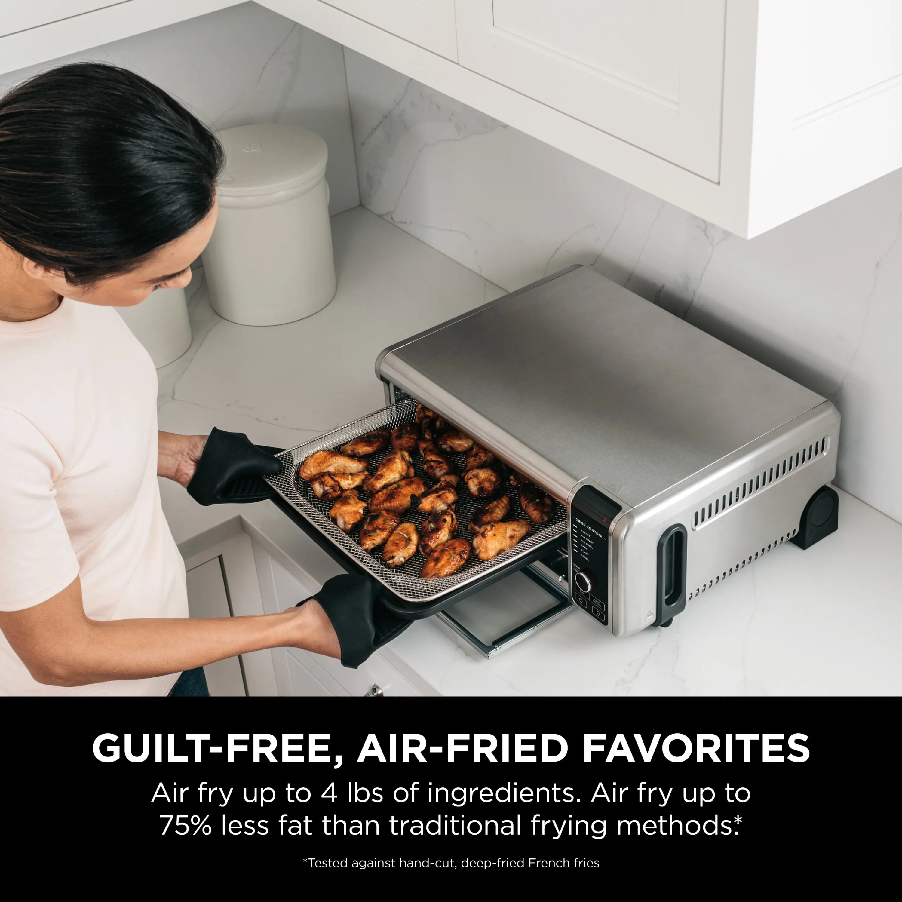 SP100 Foodi™ 6-in-1 Digital Air Fry Oven - Large Toaster Oven Flip-Away for Storage - Image 7