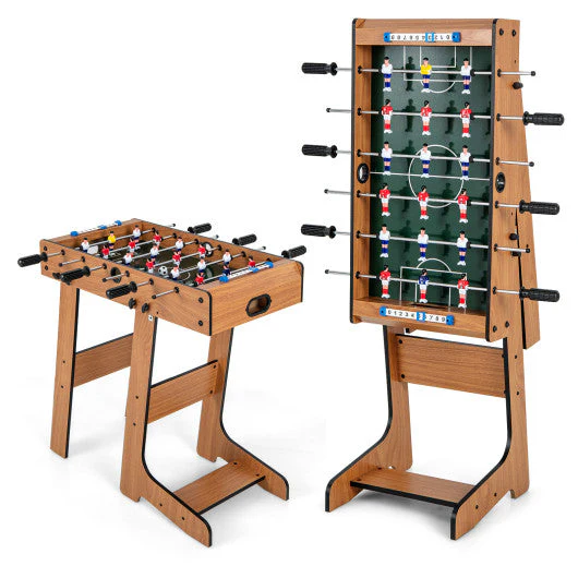 Space Saving Table Football With Durable Handle and 2 Footballs - Image 5