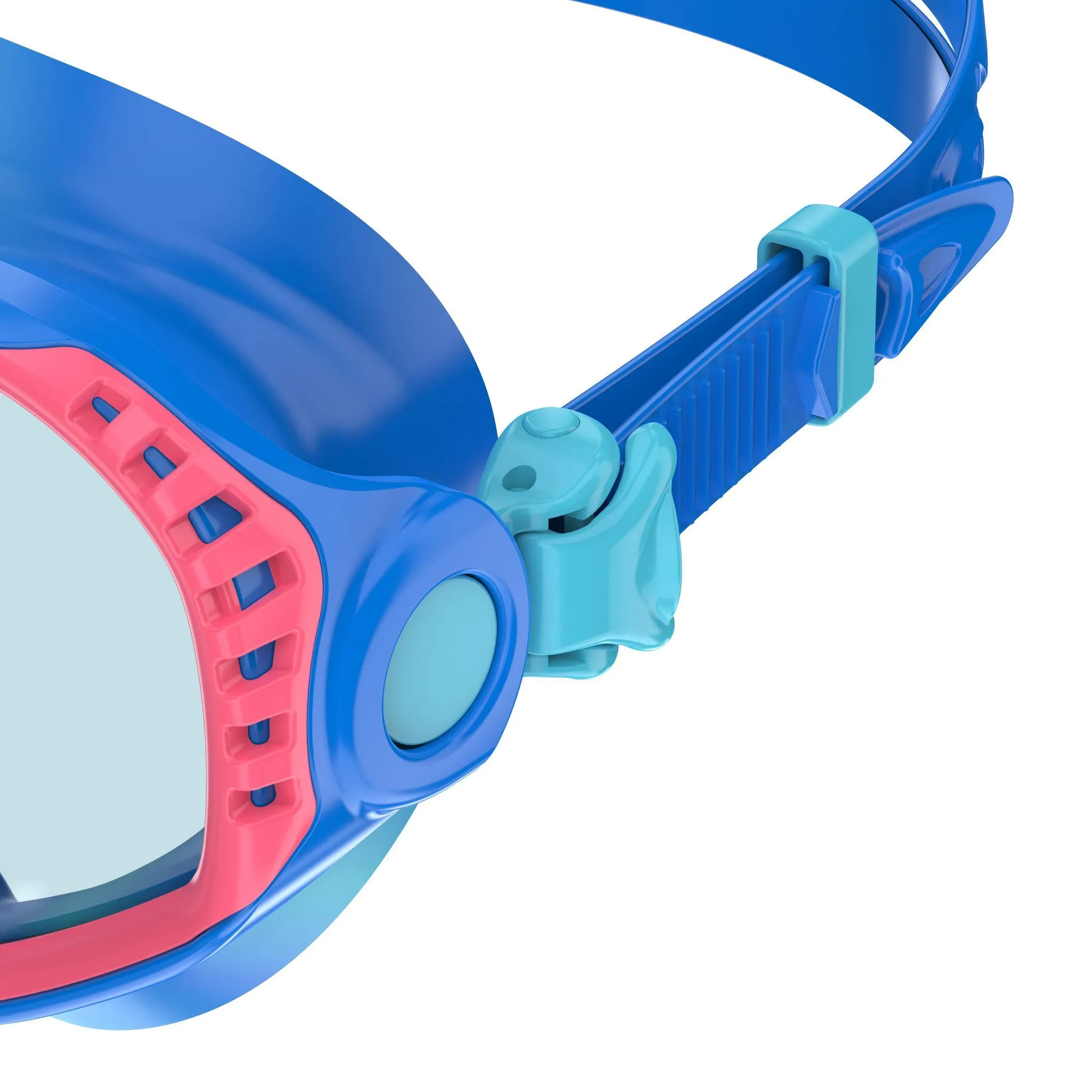 Speedo Junior Wave Watcher Tie Dye Mask - Coral/Blue - Image 3