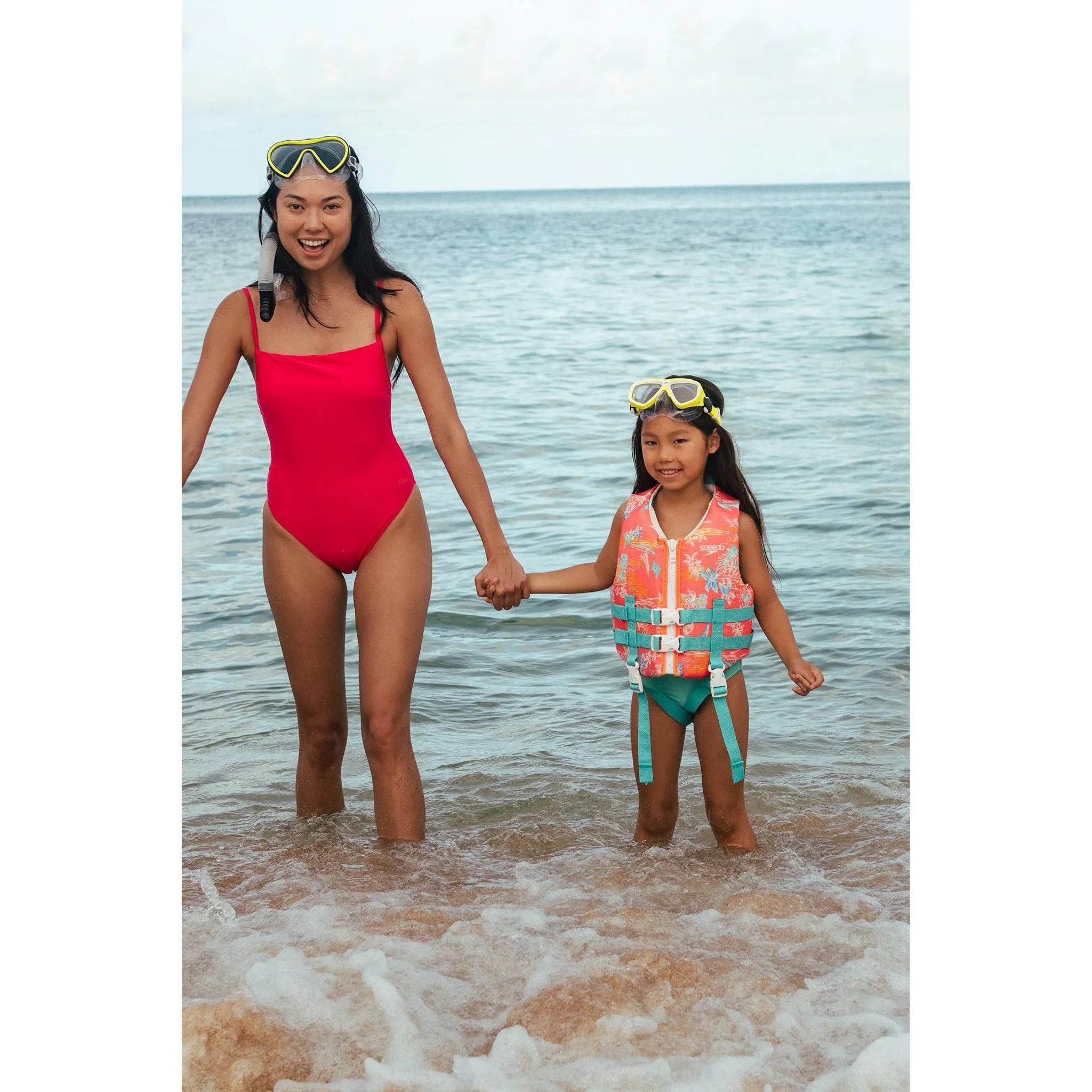 Speedo Kids' Surf Gazer Swim Mask - Lemon/White - Image 4