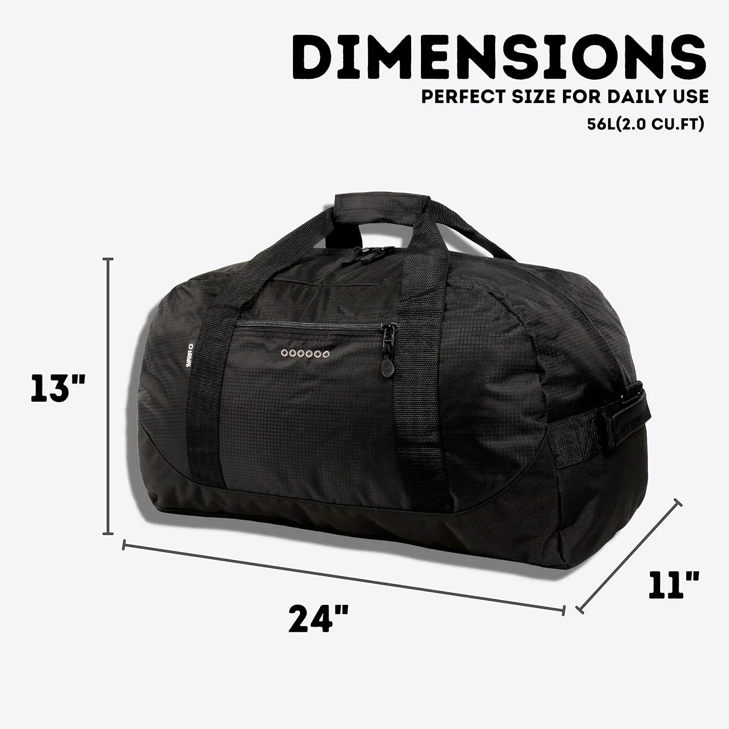 Sport Duffel Bag - Black - Image 3