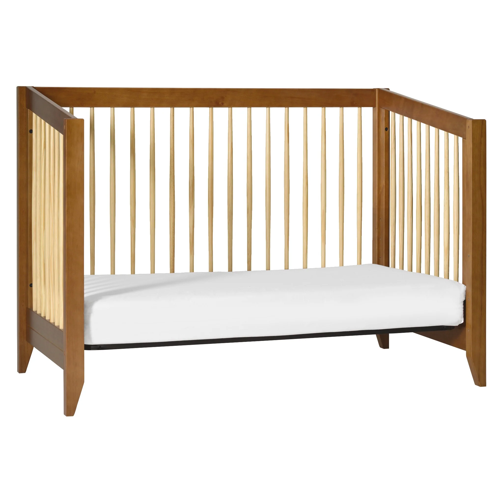 Sprout 4-in-1 Convertible Crib with Toddler Rail - Chestnut/Natural - Image 3