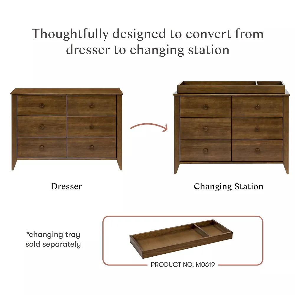 Sprout 6-Drawer Double Dresser - Natural Walnut - Image 4