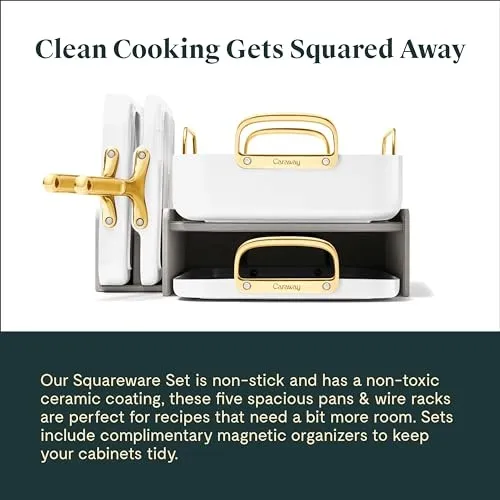 Square Cookware Set - White - Image 3