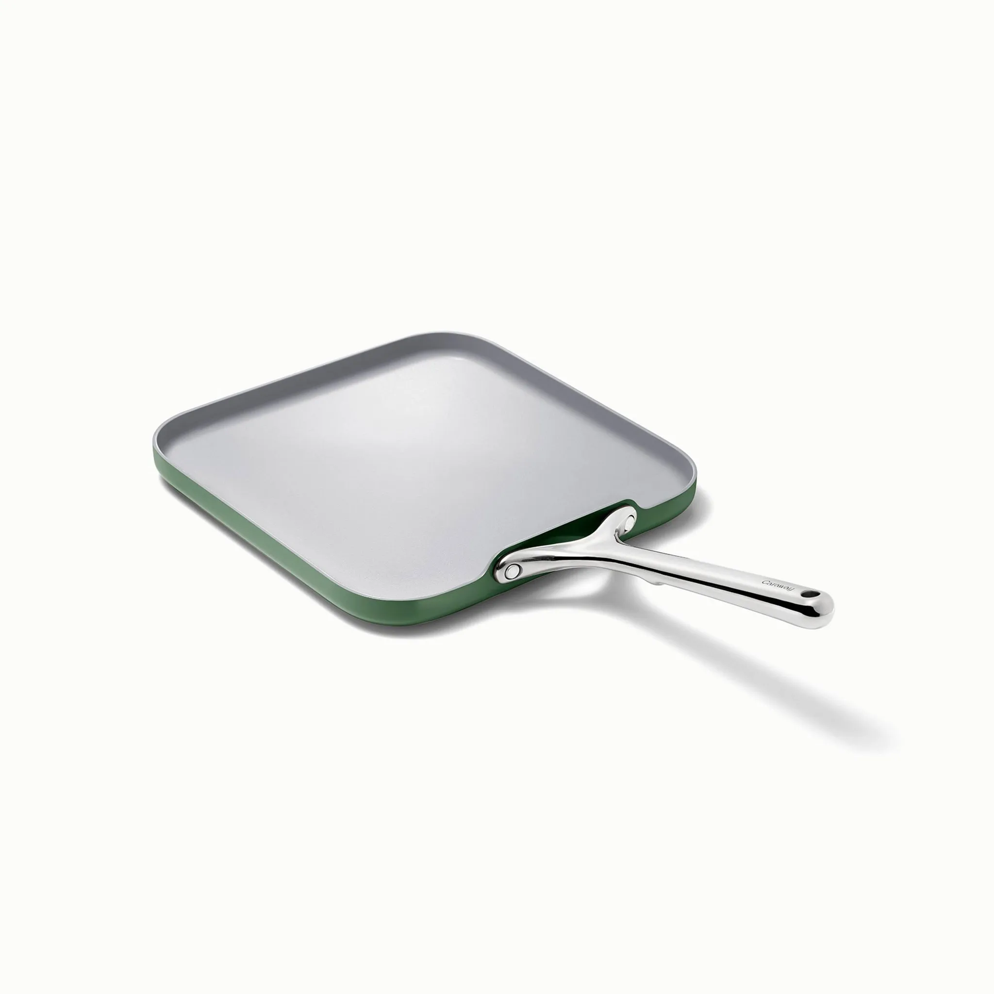 11.02" Nonstick Square Flat Griddle Fry Pan - Sage