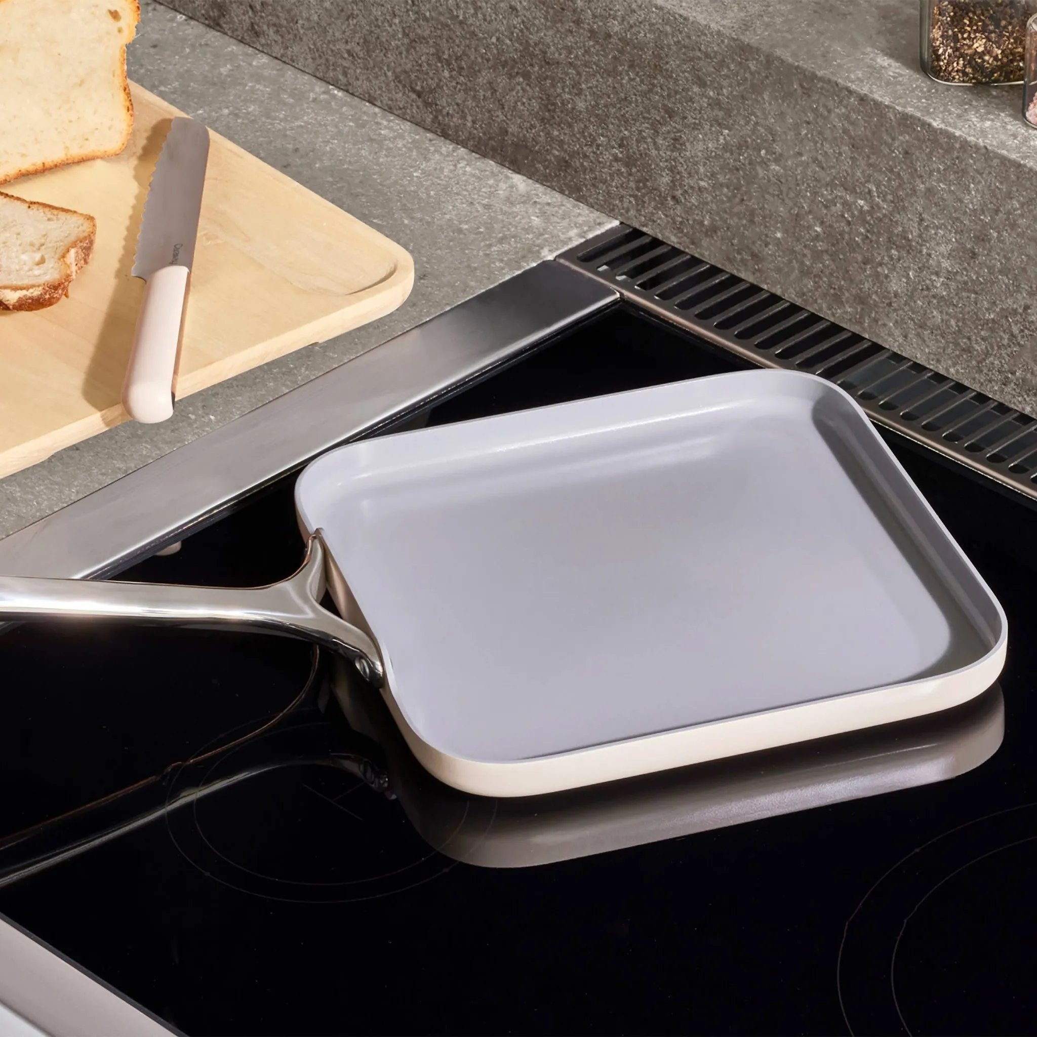 Square Griddle Pan - Grey - Image 3