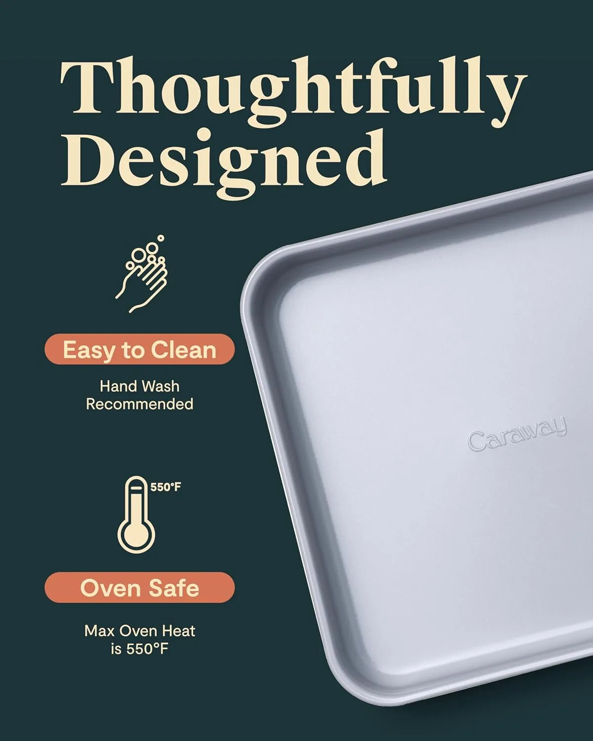 Square Non-Stick Baking Pan - Slate - Image 4