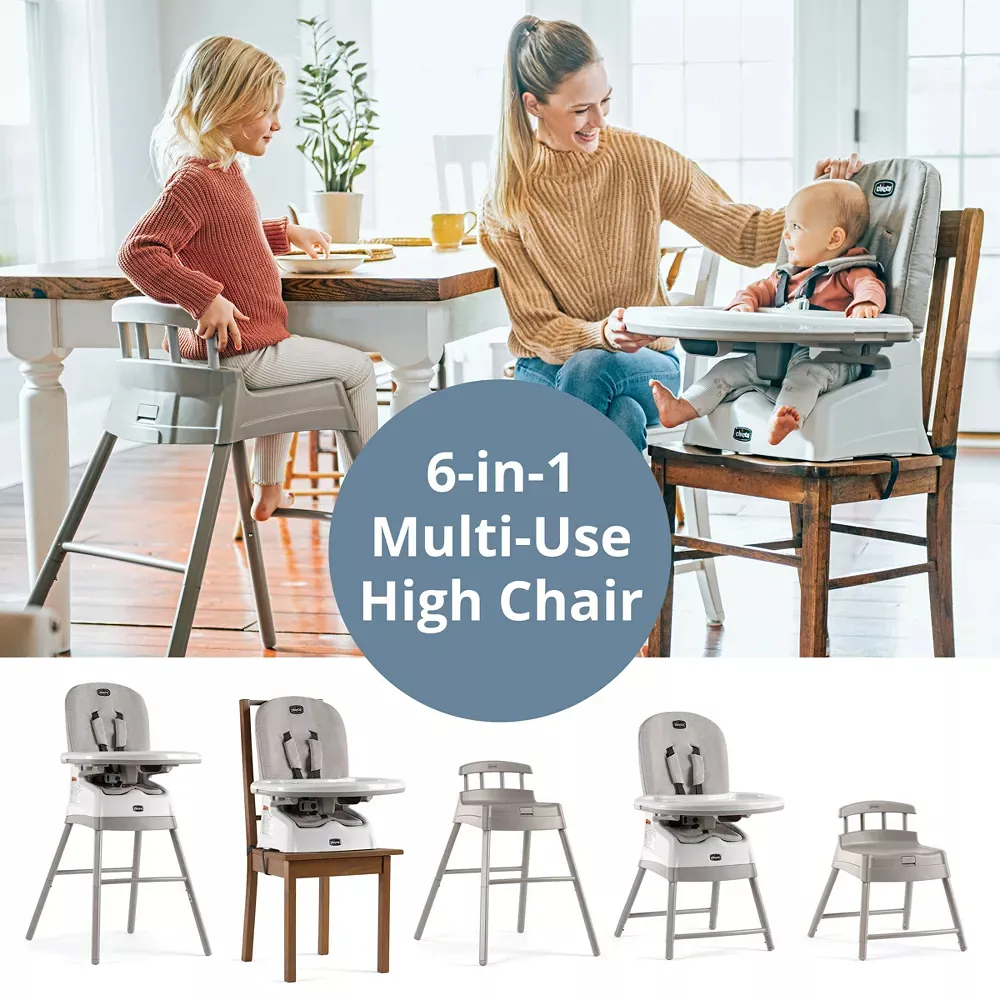 Stack Hi-Lo 6-in-1 Multi-Use High Chair - Sand - Image 5