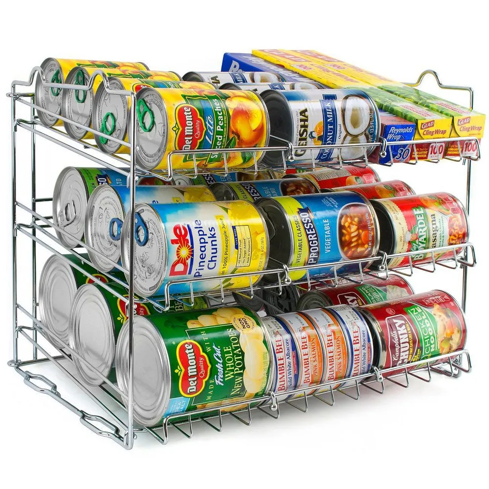 Stackable Can Organizer - Stainless Steel