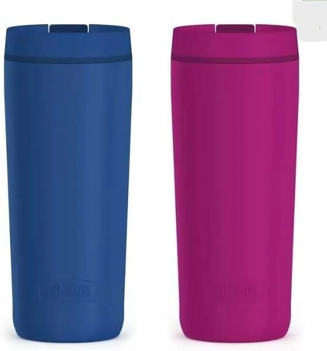 Stainless Steel 18oz Travel Tumbler 2-Pack - Black and Gray - Image 5