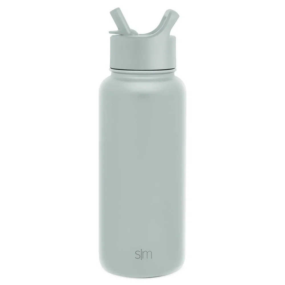 Stainless Steel 32oz Water Bottle with Straw Lid