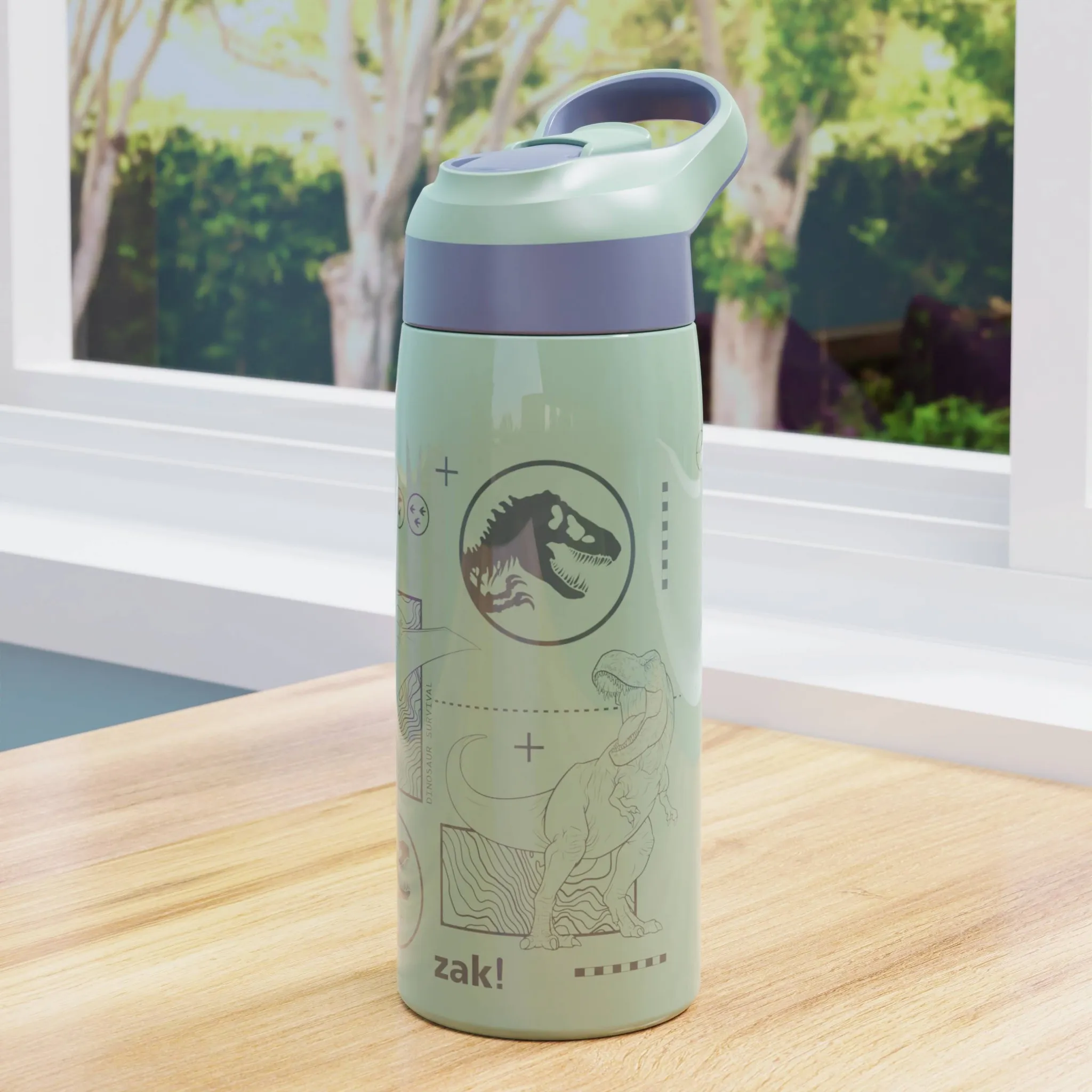 Stainless Steel Double Wall Vacuum Water Bottle - Green - Image 5