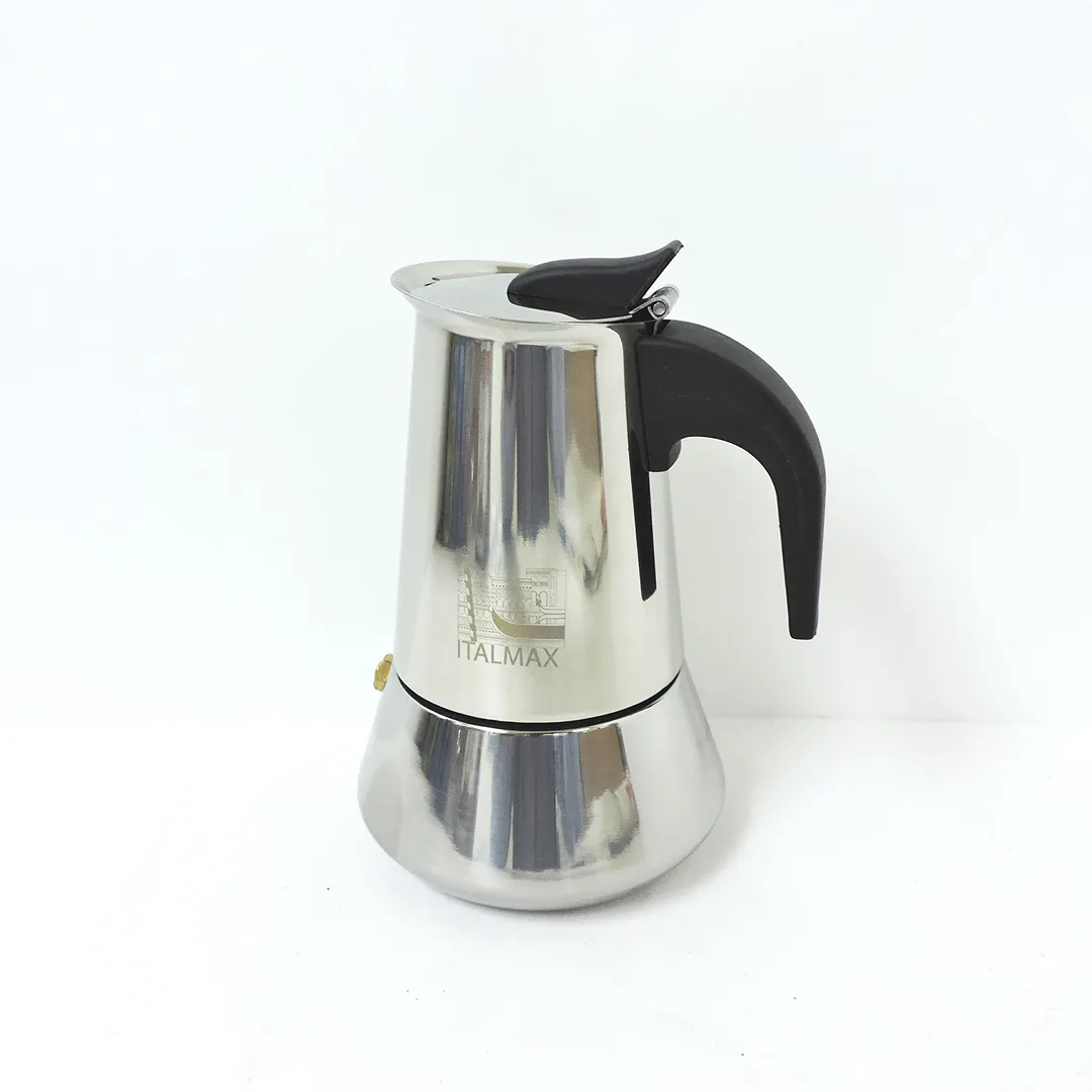 Stainless Steel Espresso Coffee Maker - 4 Cups