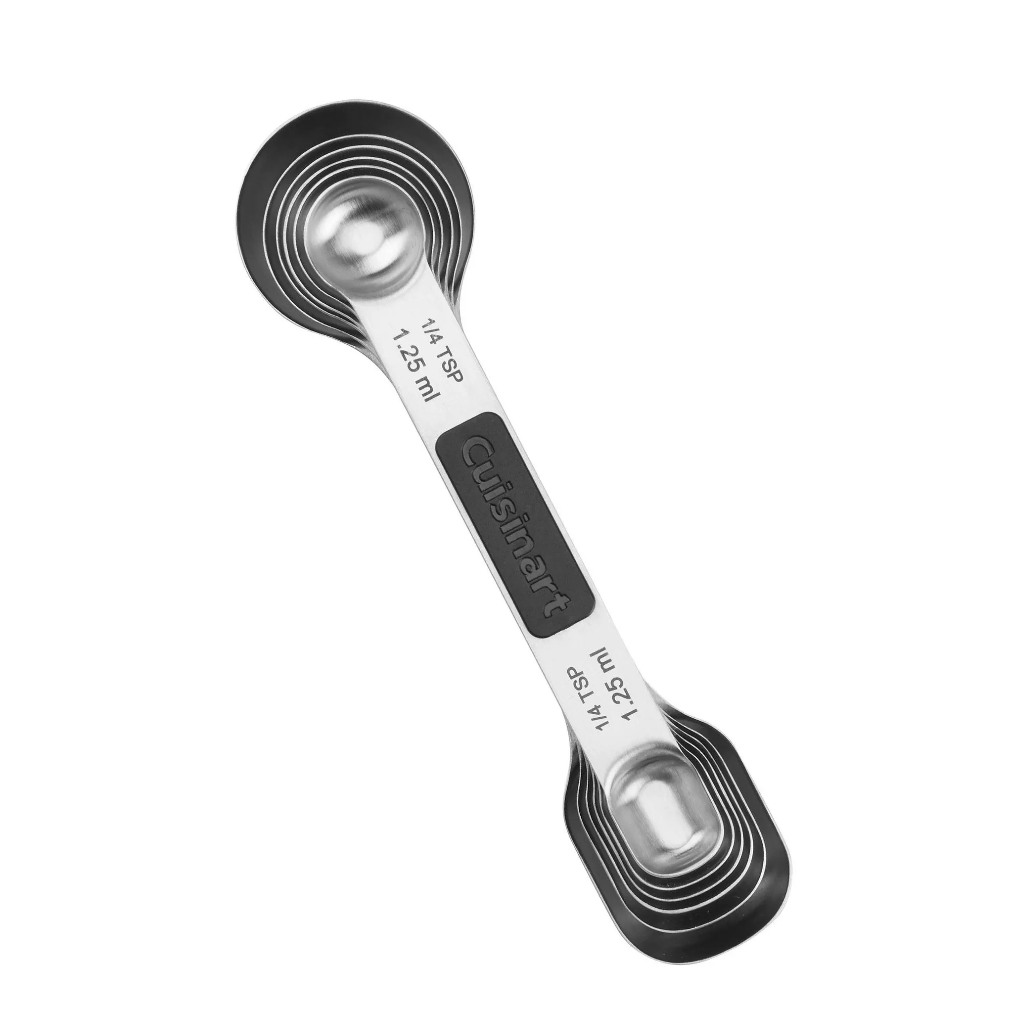 Stainless Steel Magnetic Measuring Spoon Set - 6 Pieces - Image 3