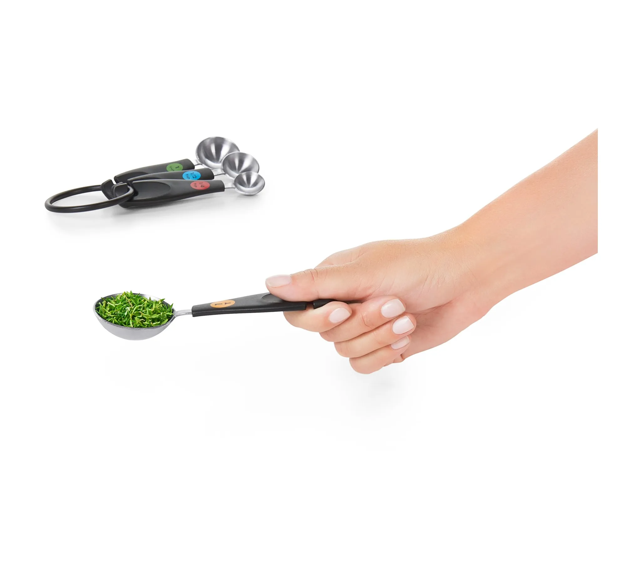 Stainless Steel Measuring Spoons: 5-Piece Set - Image 3