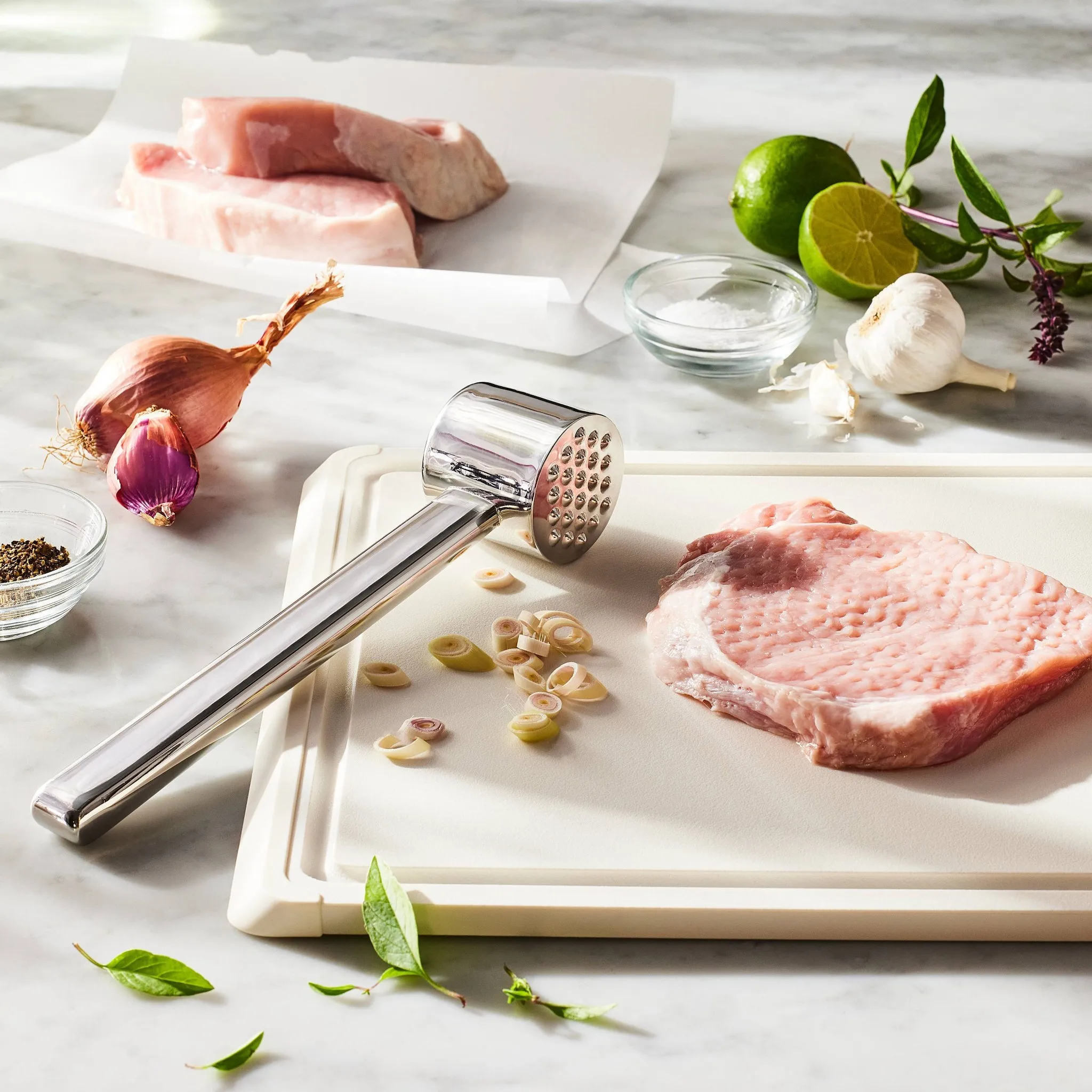 Stainless Steel Meat Tenderizer Silver - Image 2
