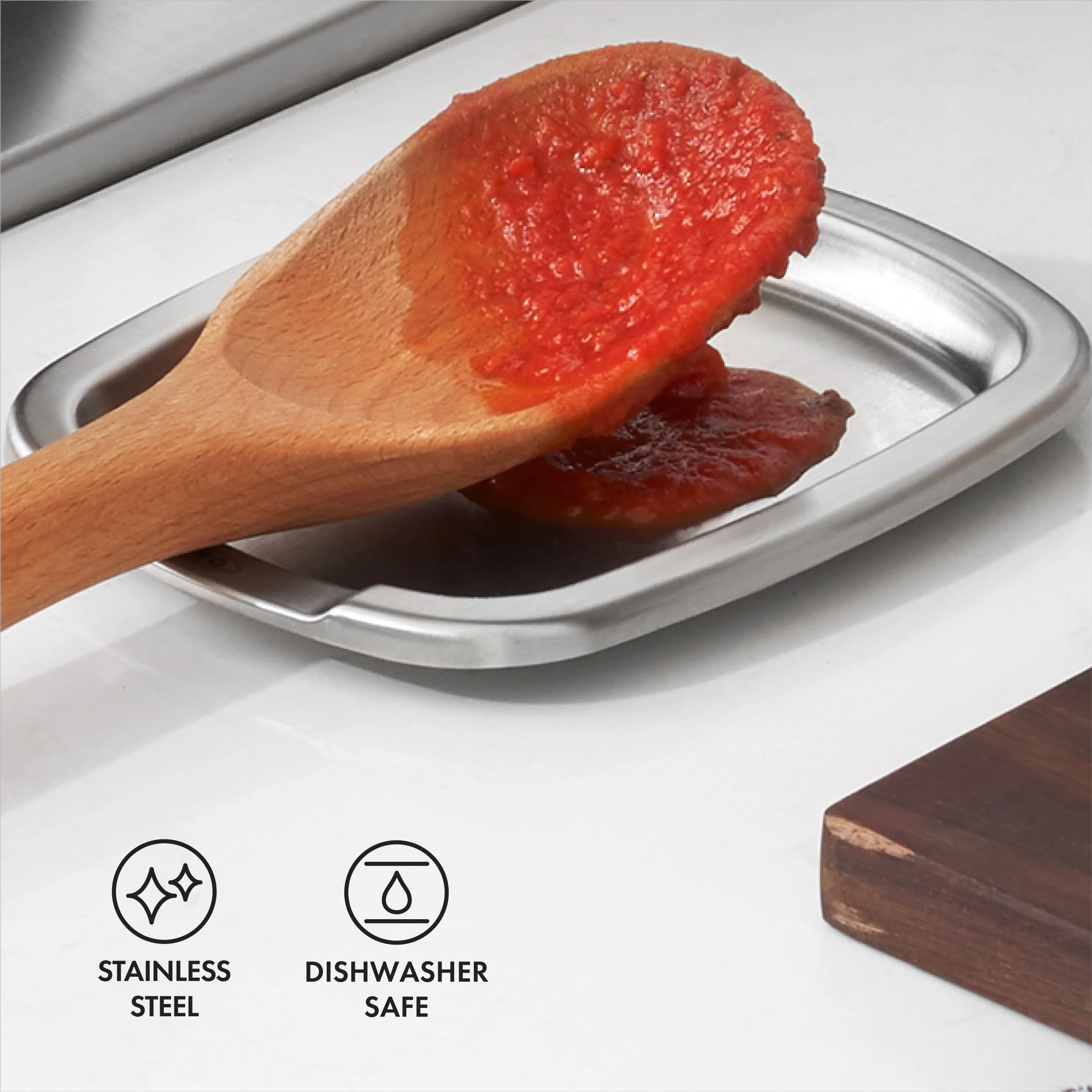 Stainless Steel Spoon Rest - Image 5