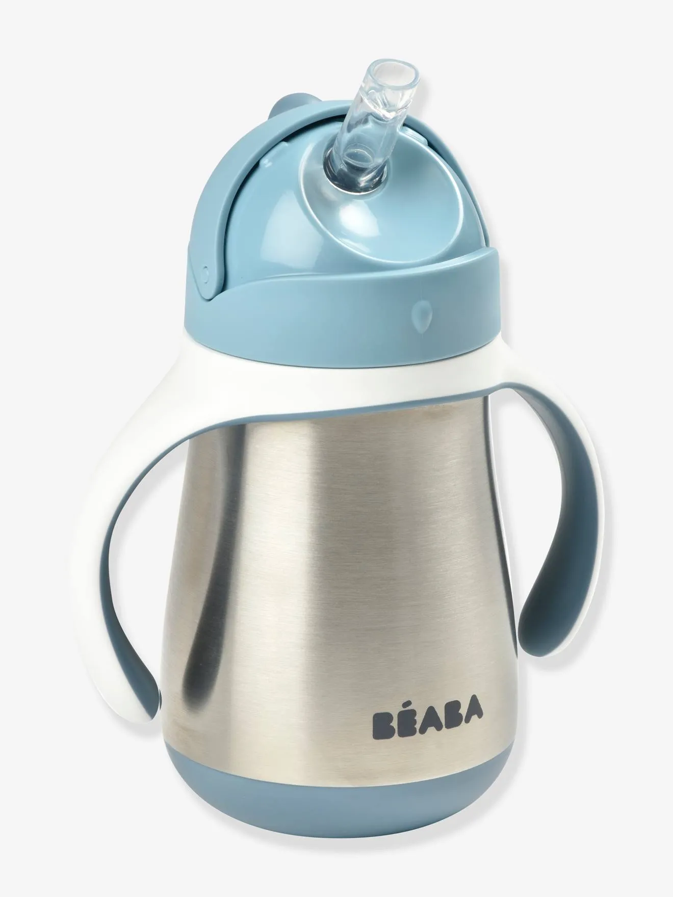 Stainless Steel Straw Cup - Blue - Image 2
