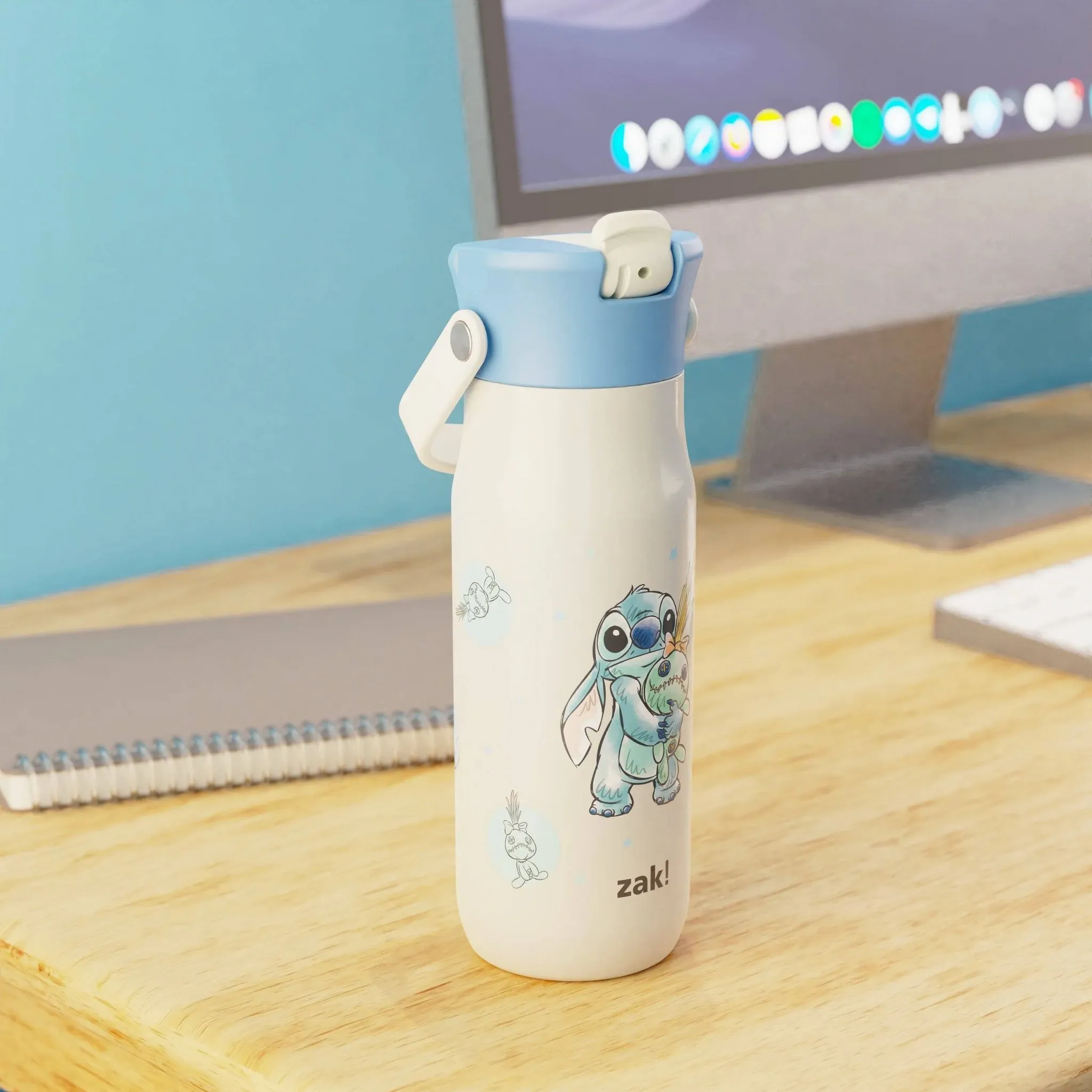 Stainless Steel Vacuum Insulated Kids' Water Bottle - Off-White - Image 2