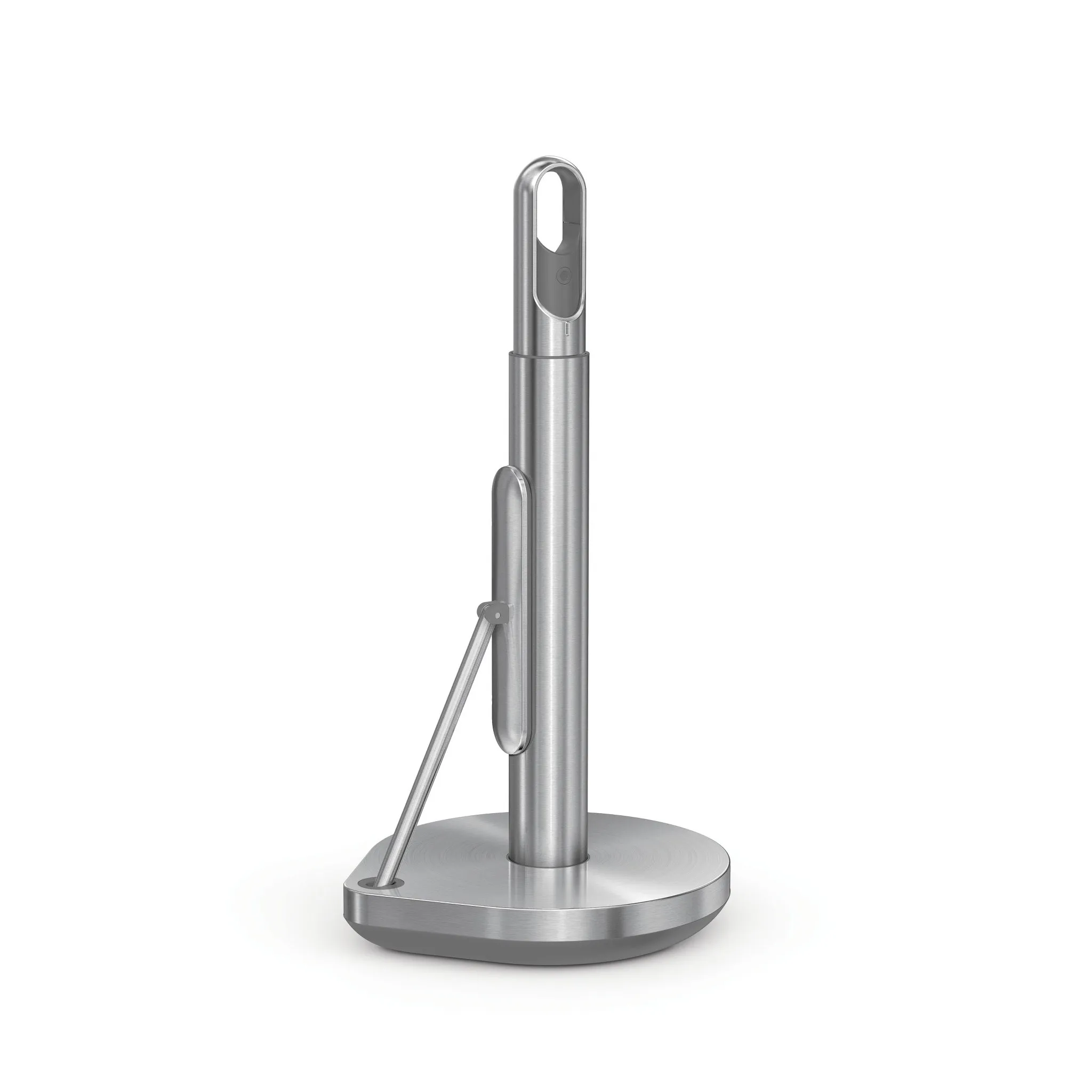 Standing Paper Towel Holder with Spray Pump - Brushed Stainless Steel - Image 4