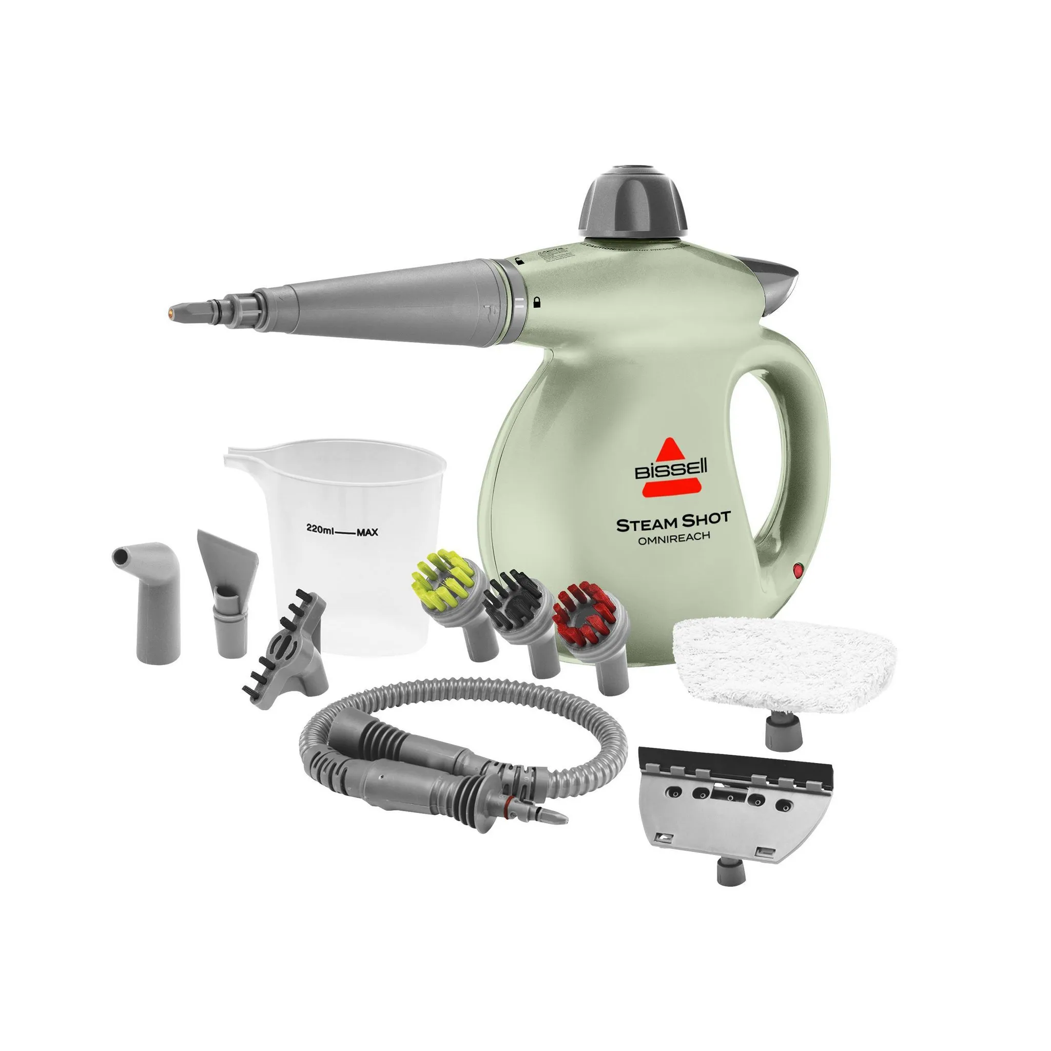 Steam Shot OmniReach - 4171L: Portable Electric Floor Cleaner, 6.6 Water Tank, 16ft Cord, Multipurpose Attachments
