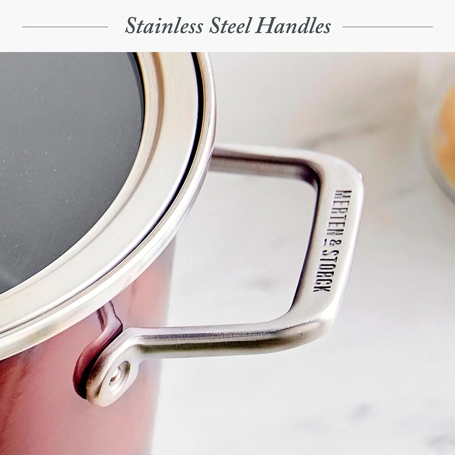 Steel Core Enameled 6-Quart Stockpot With Lid - Chocolate Truffle - Image 2