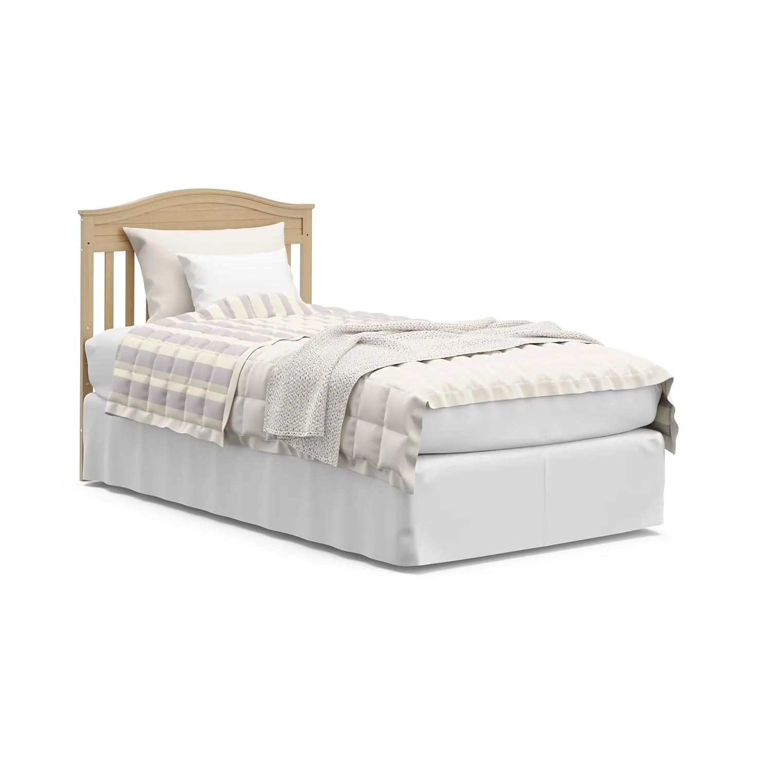 Stella 4-in-1 Convertible Mini Crib with Mattress - Driftwood - Image 4